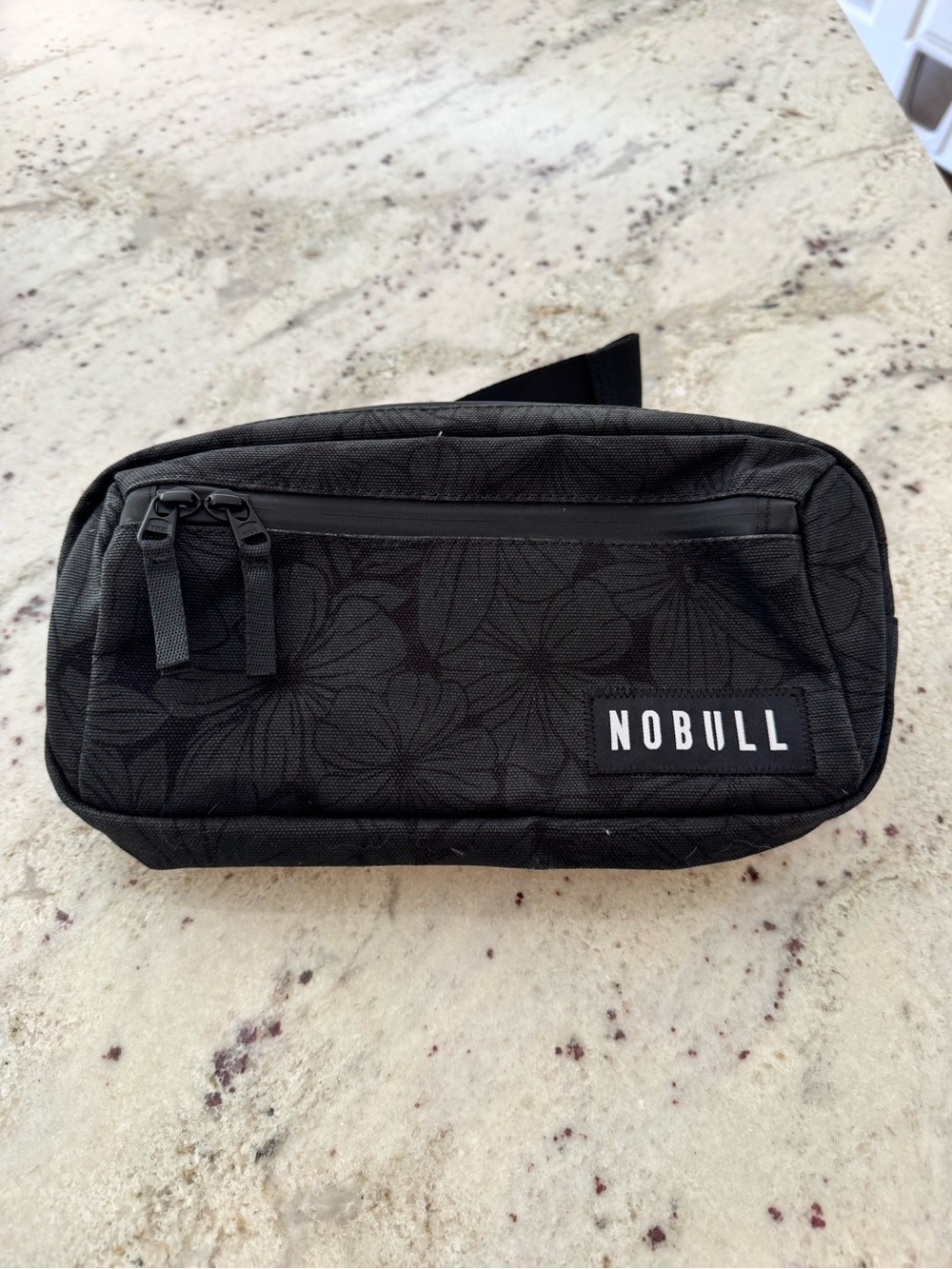 NOBULL Black Floral Belt Bag